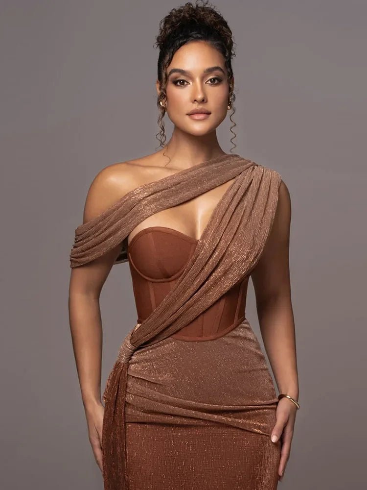 Roselyn | Luxe Statement Dress in first_variant_option1 | Elegant Women&