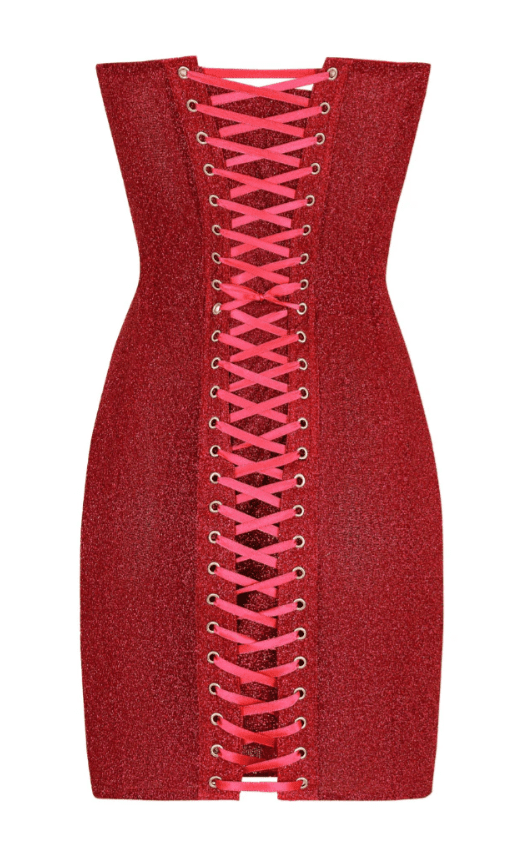 Rylie | Glittering Strapless Dress in first_variant_option1 | Elegant Women&