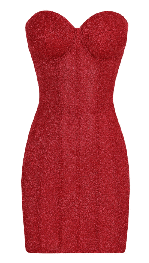 Rylie | Glittering Strapless Dress in first_variant_option1 | Elegant Women&