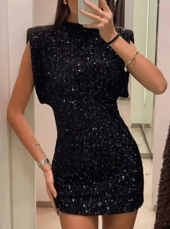 Saige | Glitzy Glam Dress in first_variant_option1 | Elegant Women&