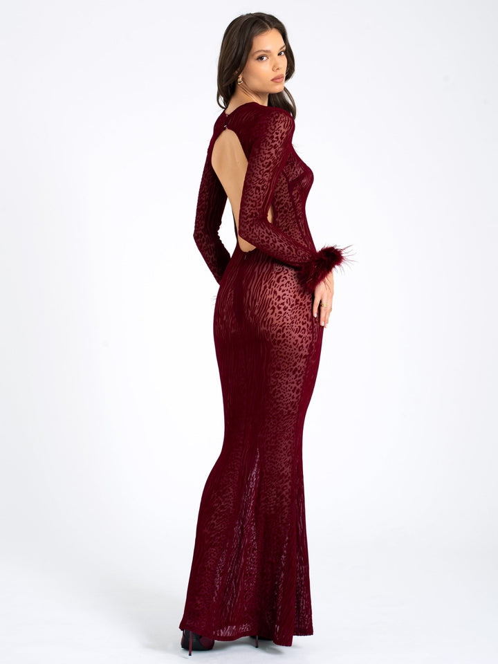 Sally | Statement Mesh Dress in first_variant_option1 | Elegant Women&