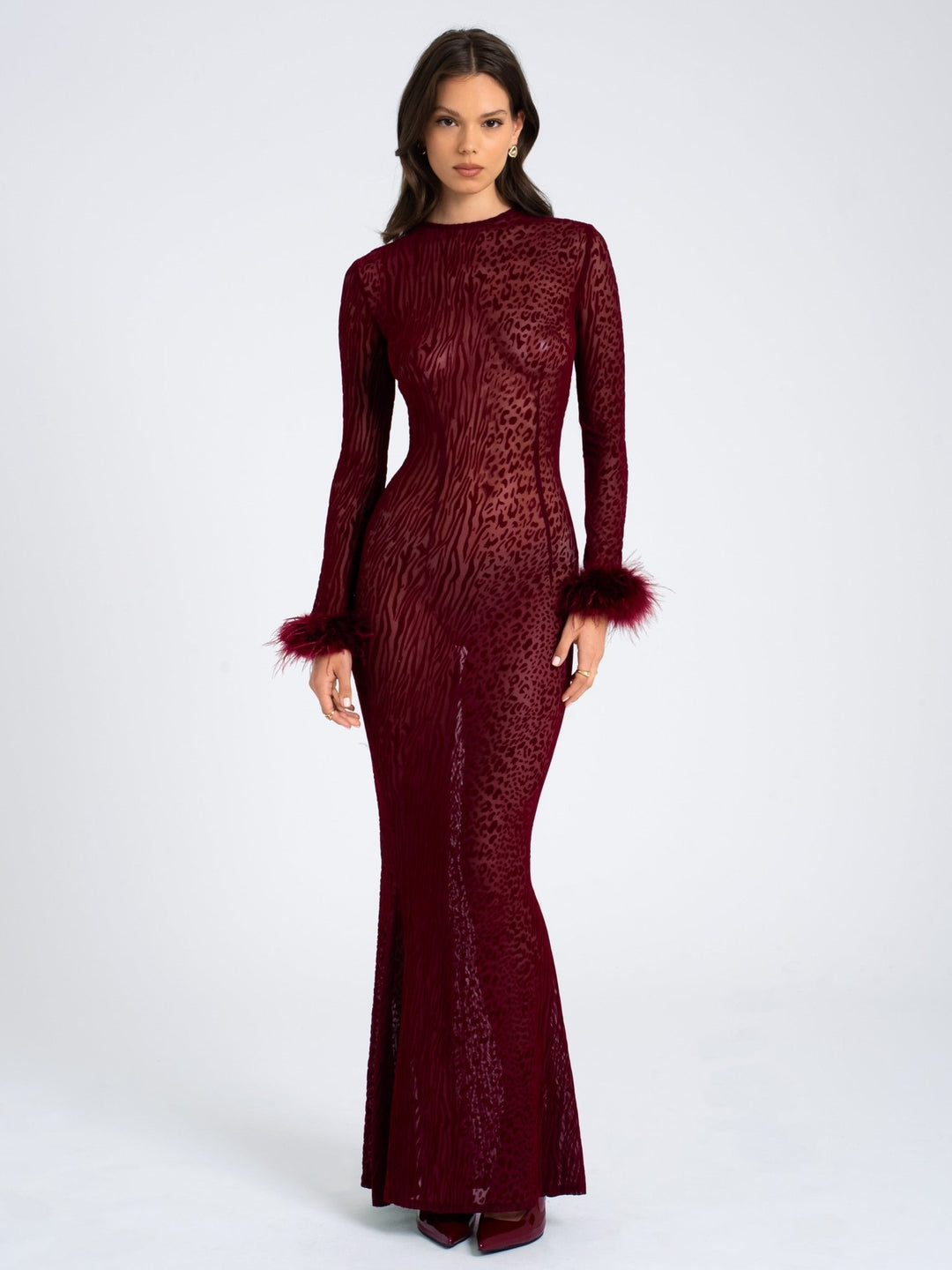 Sally | Statement Mesh Dress in first_variant_option1 | Elegant Women&