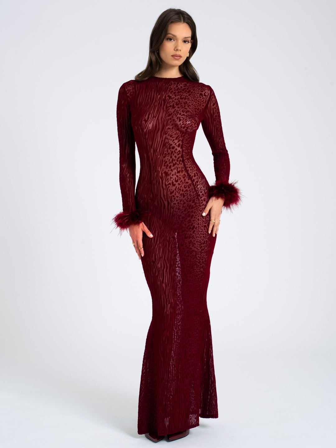 Sally | Statement Mesh Dress in first_variant_option1 | Elegant Women&