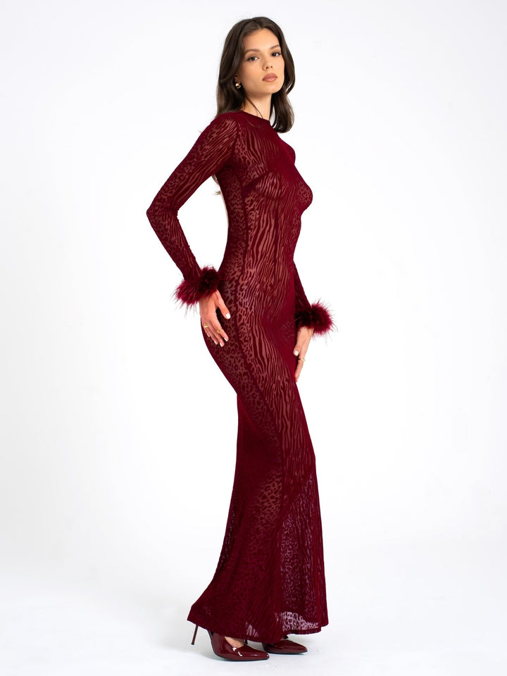 Sally | Statement Mesh Dress in first_variant_option1 | Elegant Women&