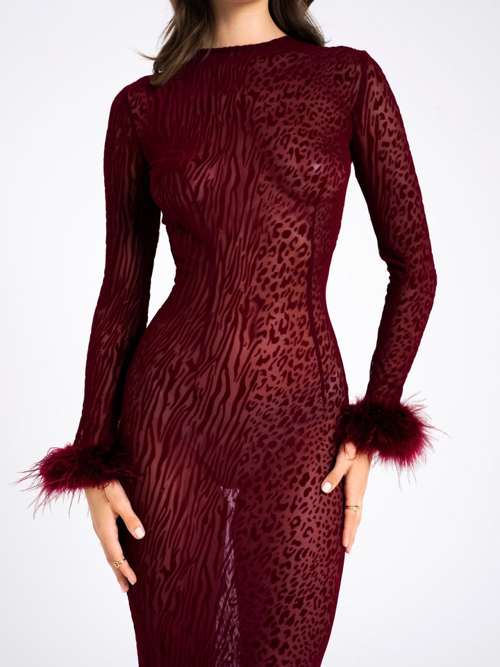 Sally | Statement Mesh Dress in first_variant_option1 | Elegant Women&