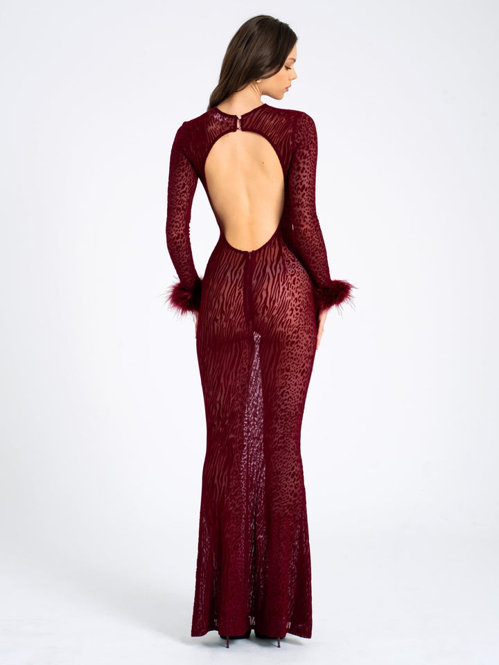 Sally | Statement Mesh Dress in first_variant_option1 | Elegant Women&