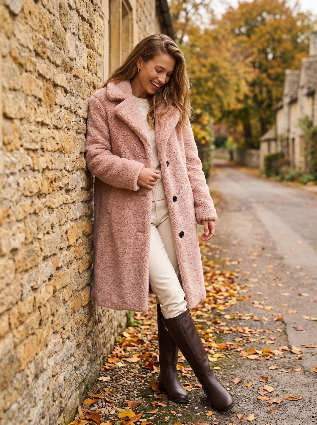 Saoirse – Dusty Pink, candid, outdoor