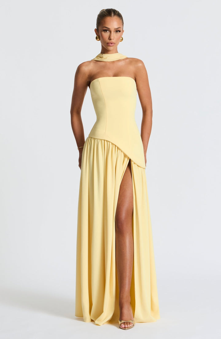 Sara | Boho Halter Maxi Dress in first_variant_option1 | Elegant Women&