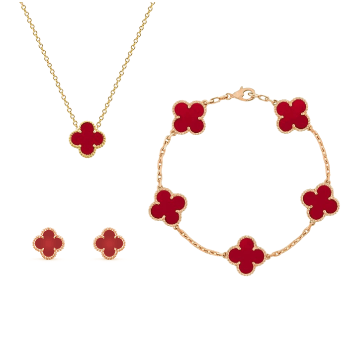 Sarah | Luxury Clover Set in first_variant_option1 | Elegant Women&