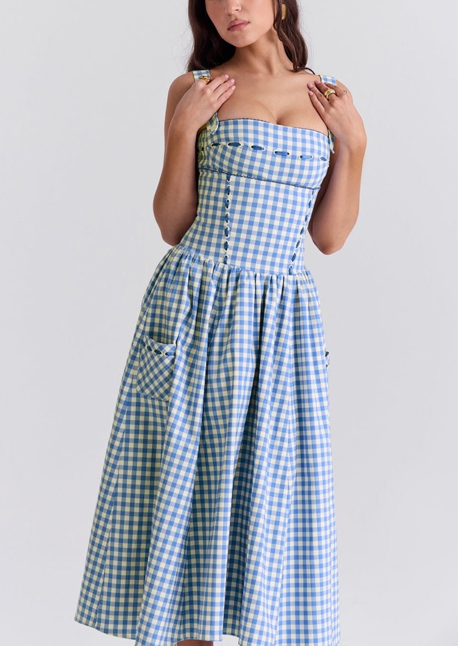 Sariah | Graceful Midi Sundress in first_variant_option1 | Elegant Women&