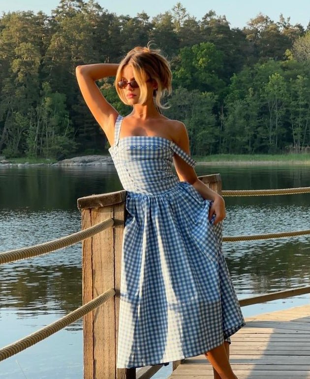 Sariah | Graceful Midi Sundress in first_variant_option1 | Elegant Women&