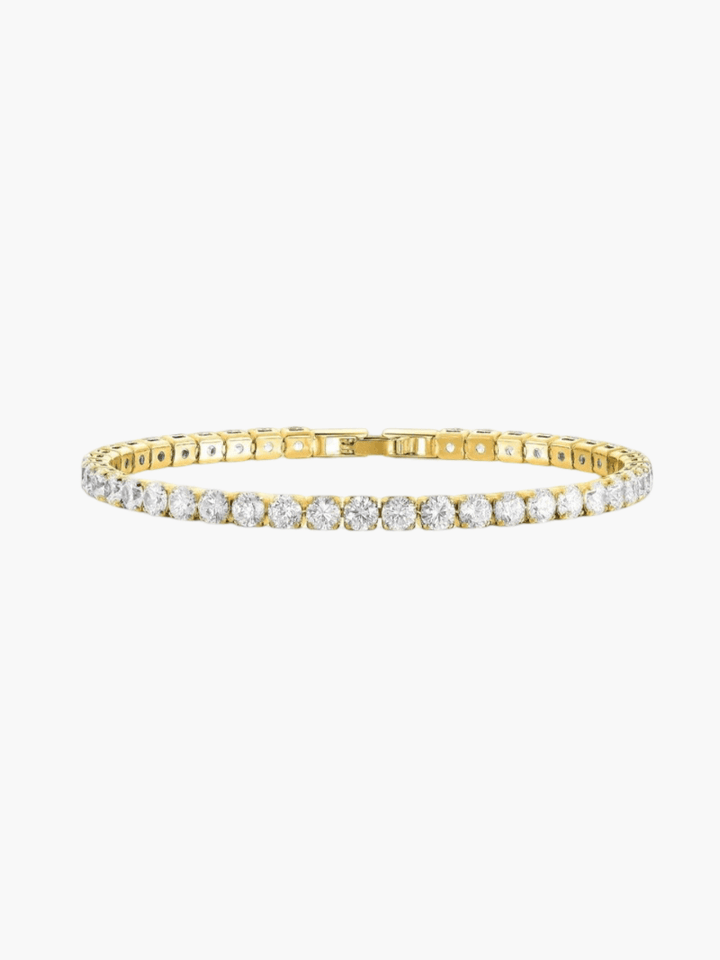 Lucia | Classic Gold Zirconia Tennis Bracelet