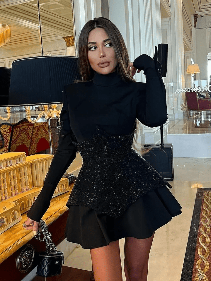 Shelby | Glitter Corset Dress in first_variant_option1 | Elegant Women&