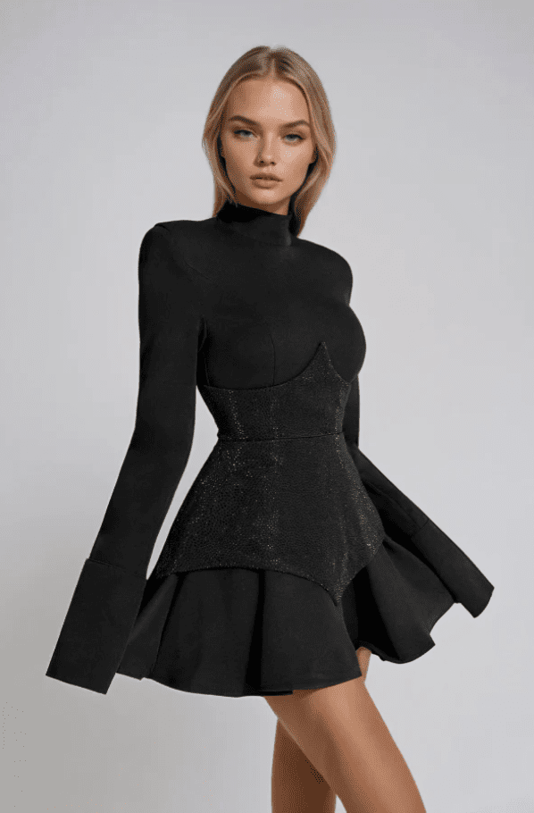 Shelby | Glitter Corset Dress in first_variant_option1 | Elegant Women&