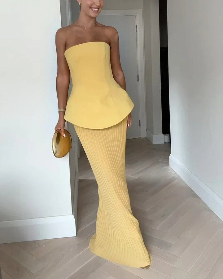 Shila | Sophisticated Strapless Dress in first_variant_option1 | Elegant Women&