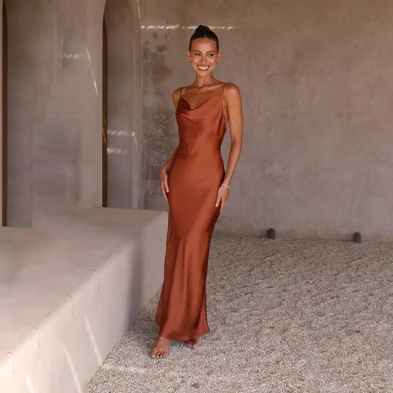 Sorrel | Radiant Satin Gown in first_variant_option1 | Elegant Women&