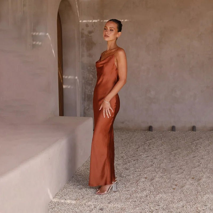 Sorrel | Radiant Satin Gown in first_variant_option1 | Elegant Women&