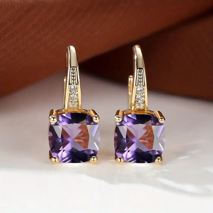 Talindra | Shimmering Drop Earrings in first_variant_option1 | Elegant Women&