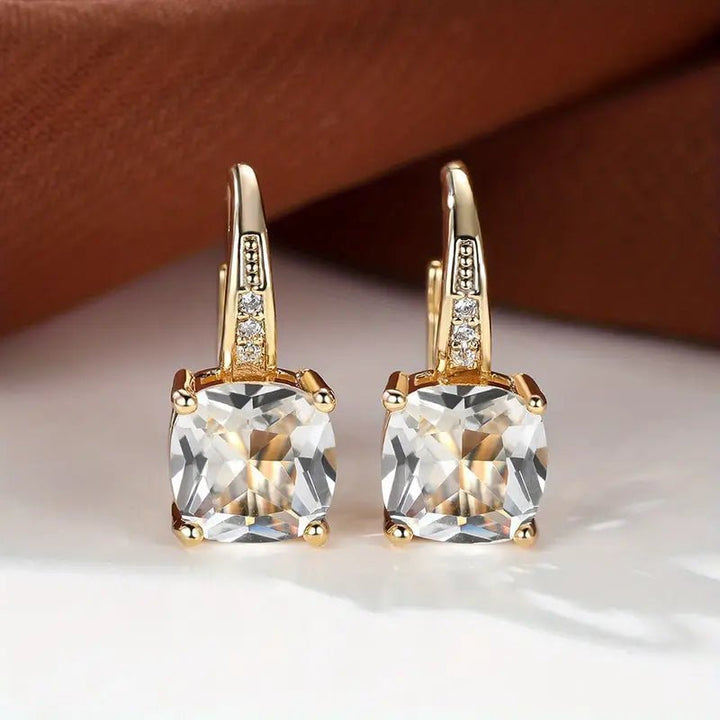 Talindra | Shimmering Drop Earrings in first_variant_option1 | Elegant Women&