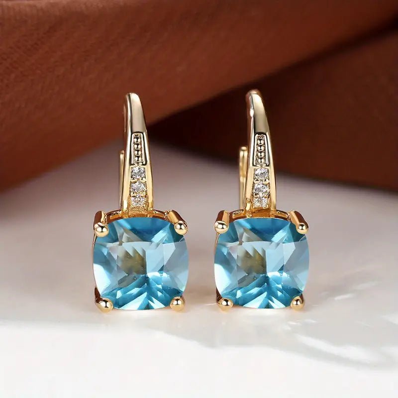 Talindra | Shimmering Drop Earrings in first_variant_option1 | Elegant Women&