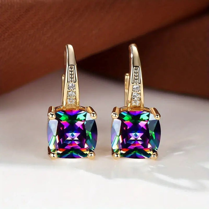 Talindra | Shimmering Drop Earrings in first_variant_option1 | Elegant Women&