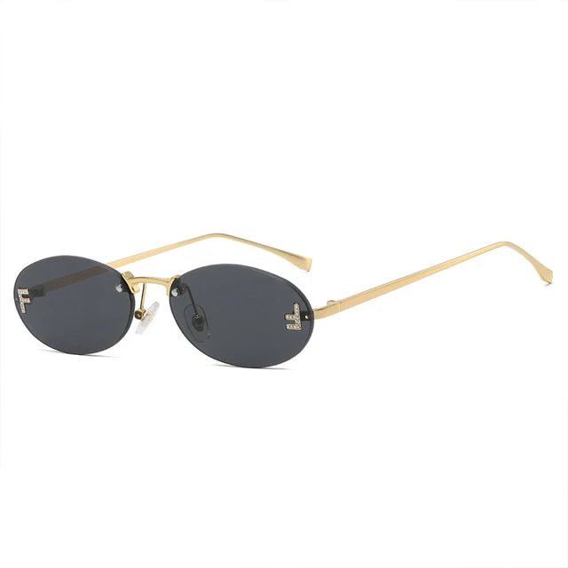Thalia | Inspired Oval Sunglasses in first_variant_option1 | Elegant Women&