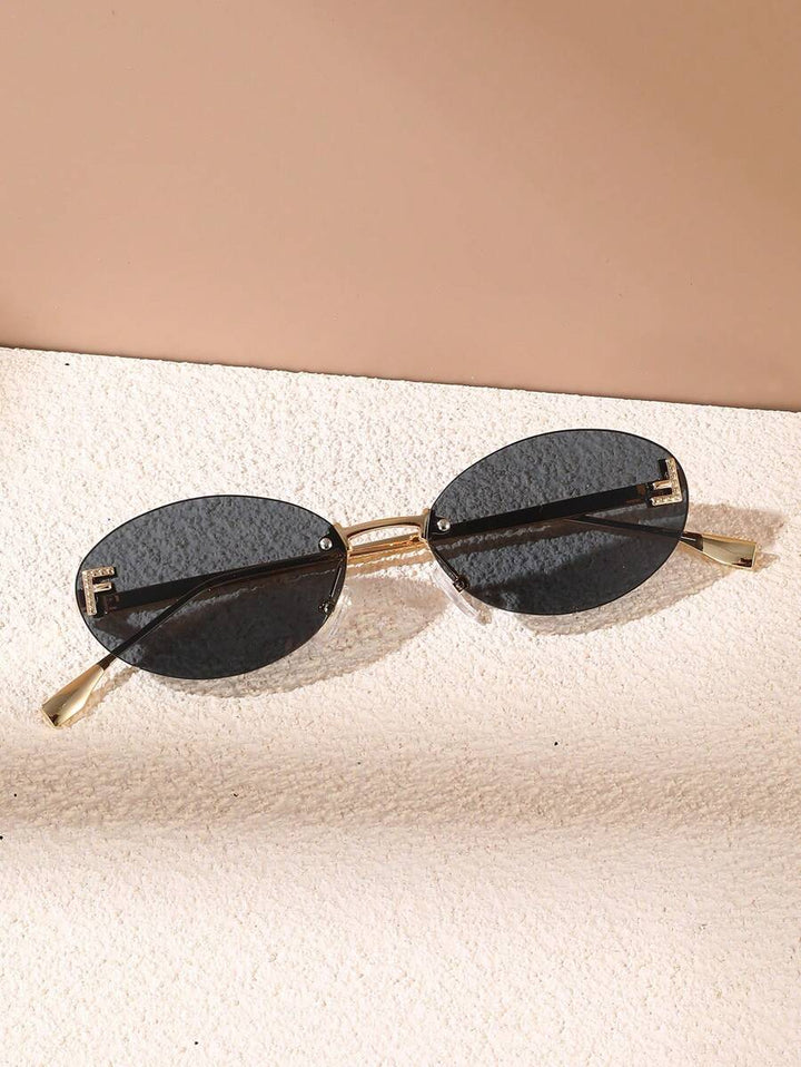 Thalia | Inspired Oval Sunglasses in first_variant_option1 | Elegant Women&