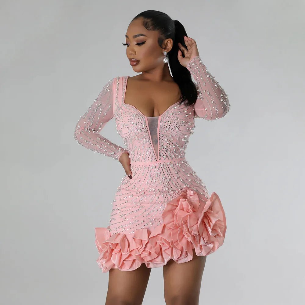 Theodora | Dazzling Mini Dress in first_variant_option1 | Elegant Women&