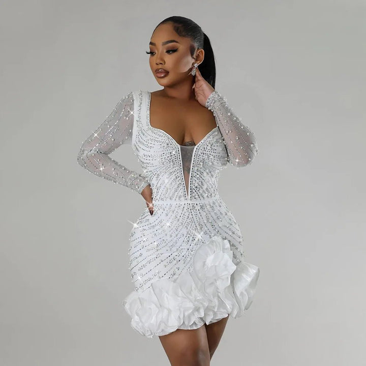 Theodora | Dazzling Mini Dress in first_variant_option1 | Elegant Women&