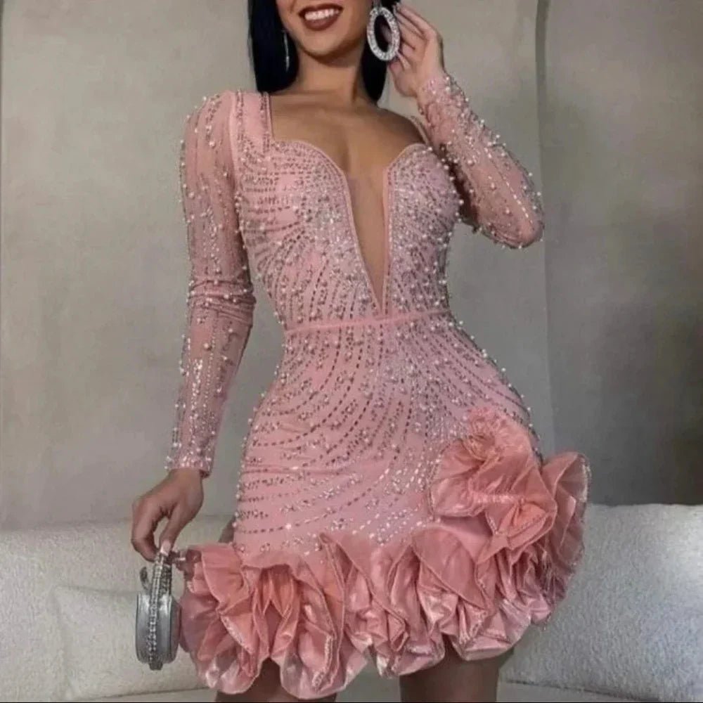 Theodora | Dazzling Mini Dress in first_variant_option1 | Elegant Women&