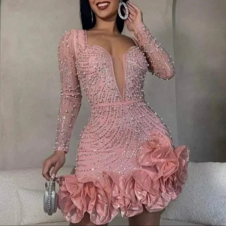 Theodora | Dazzling Mini Dress in first_variant_option1 | Elegant Women&