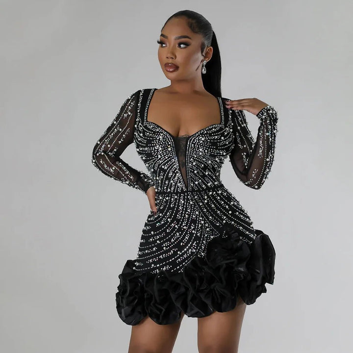 Theodora | Dazzling Mini Dress in first_variant_option1 | Elegant Women&