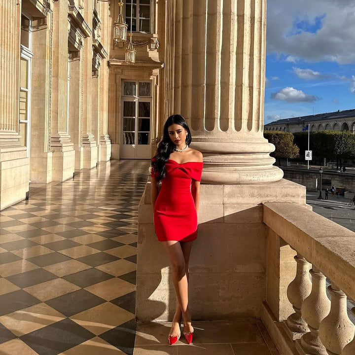 Tiana | Fitted Cocktail Dress in first_variant_option1 | Elegant Women&