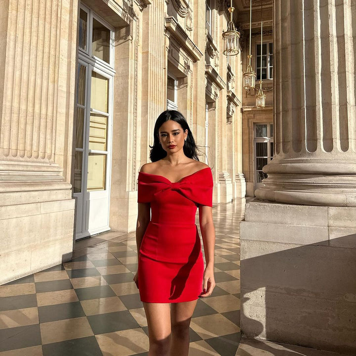 Tiana | Fitted Cocktail Dress in first_variant_option1 | Elegant Women&