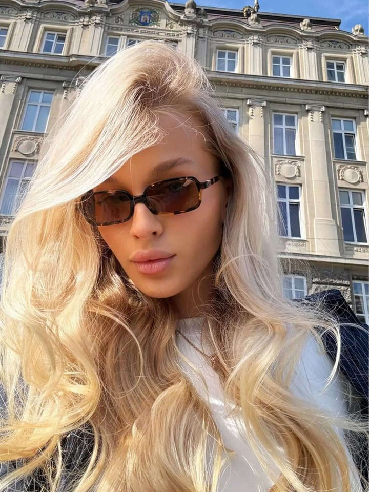 Tillie | Modern Rectangle Sunglasses in first_variant_option1 | Elegant Women&