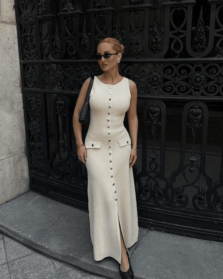 Ulani | Buttonline Chic Gown in first_variant_option1 | Elegant Women&