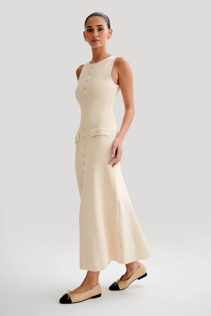 Ulani | Buttonline Chic Gown in first_variant_option1 | Elegant Women&