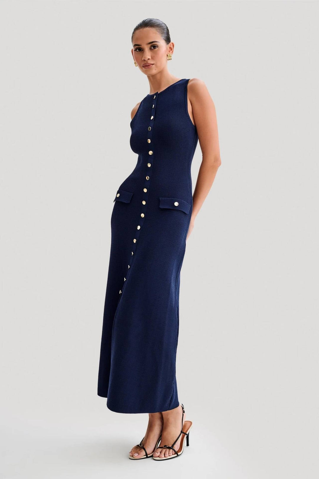 Ulani | Buttonline Chic Gown in first_variant_option1 | Elegant Women&