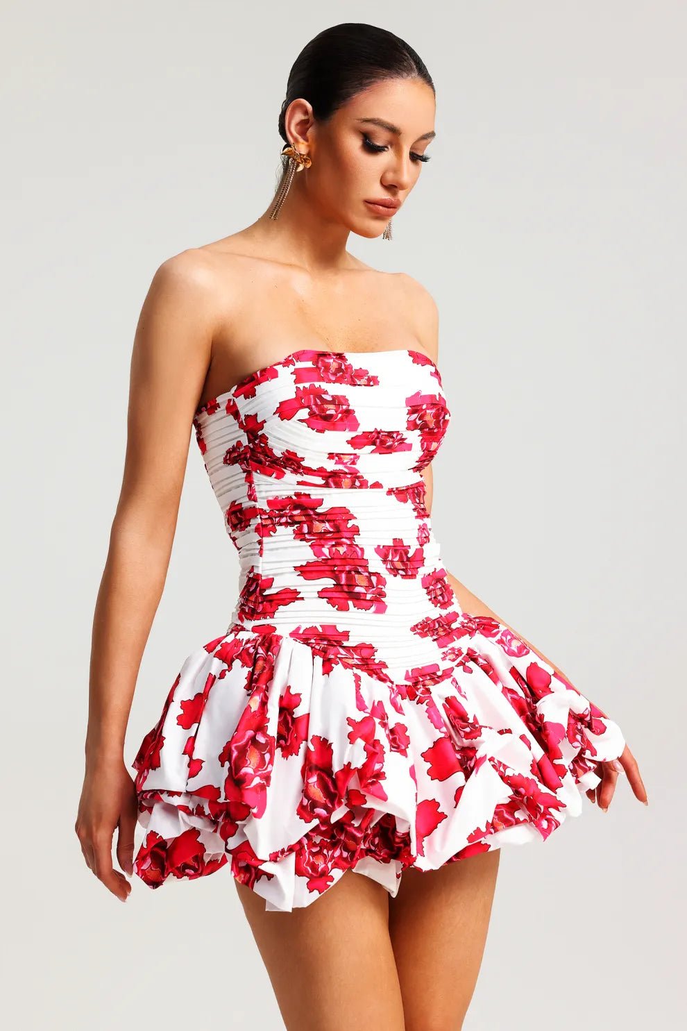 Ursula | Strapless Mini Dress in first_variant_option1 | Elegant Women's Dress - Maeve The Label