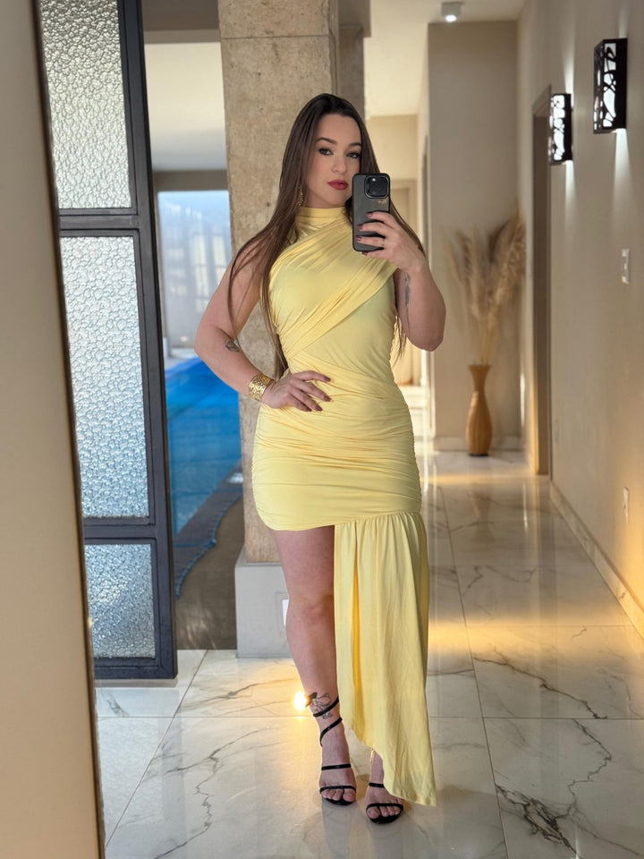 Uvelia | Asymmetric Mini Dress in first_variant_option1 | Elegant Women&