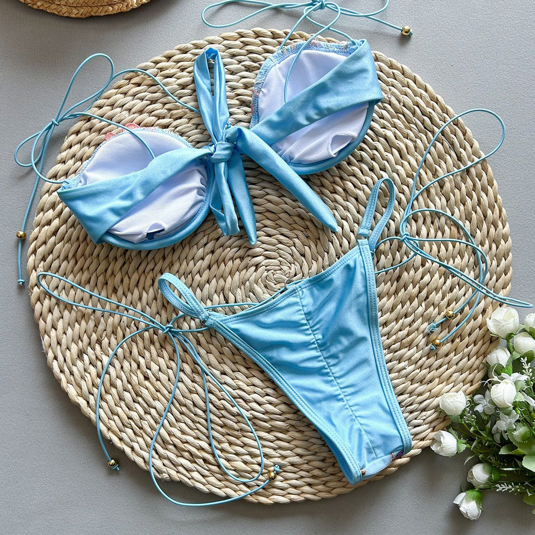 Verity | Embroidery Sequin Bikini in first_variant_option1 | Elegant Women&