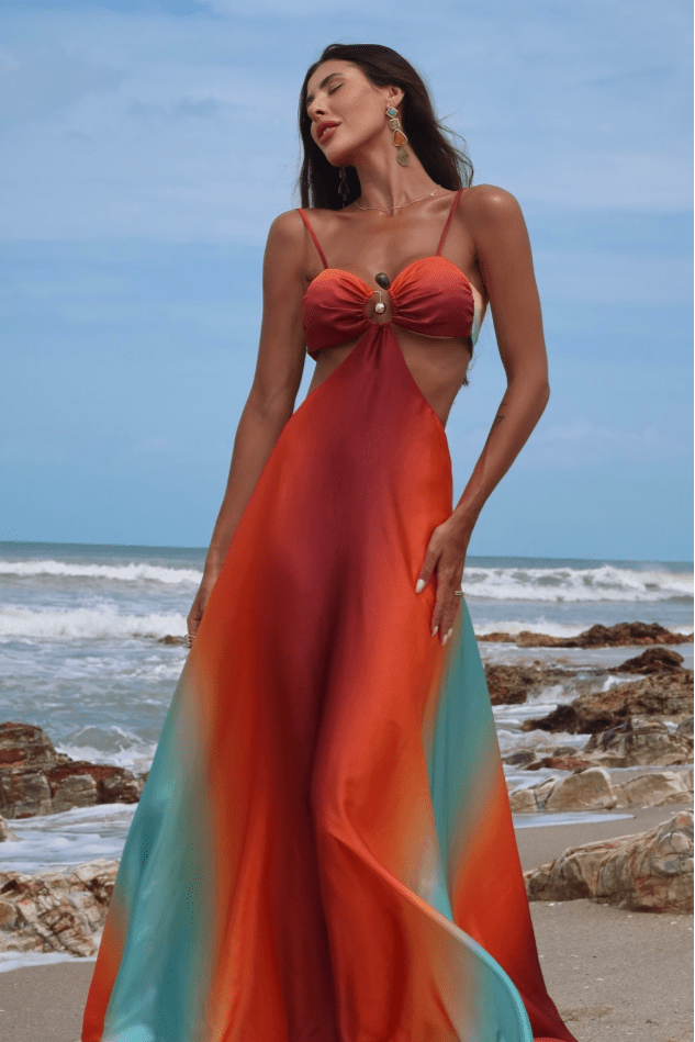 Victoria | Sunset Maxi Dress in first_variant_option1 | Elegant Women&