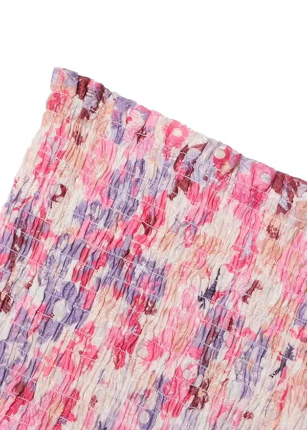 Mandy | Strapless Floral Dress