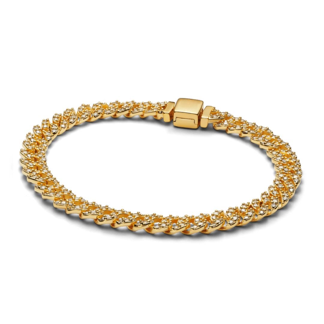 Wendolyn | Pavé Link Statement Bracelet in first_variant_option1 | Elegant Women&