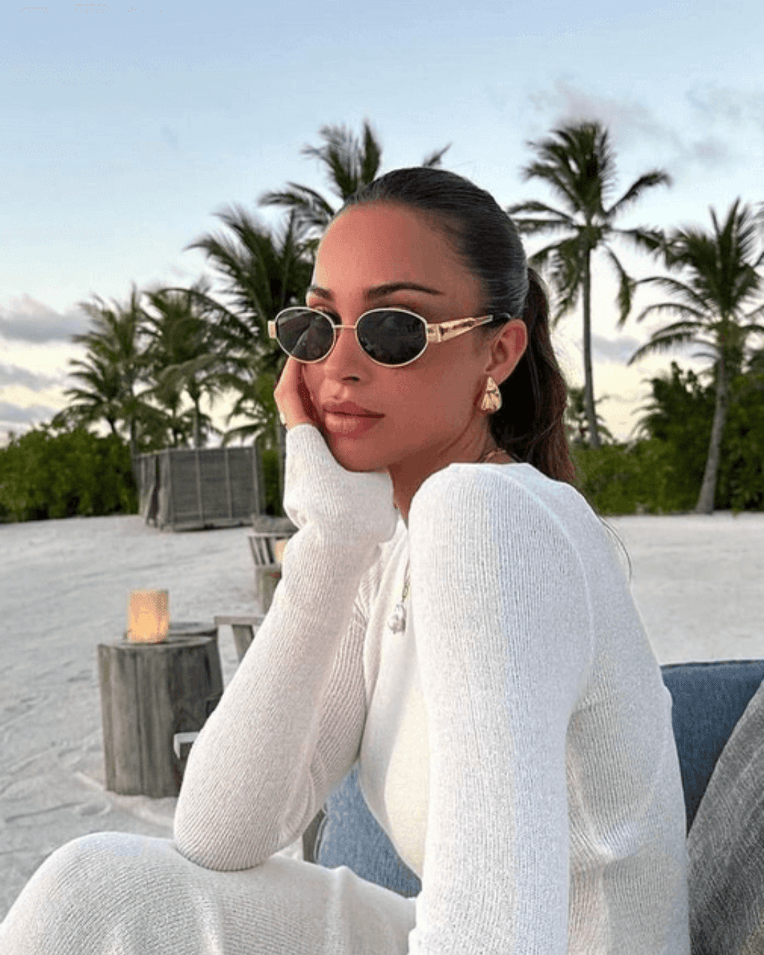 Wenna | Retro Round Sunglasses in first_variant_option1 | Elegant Women&