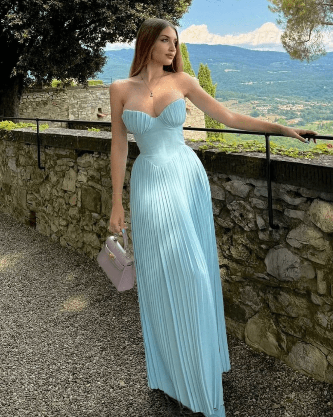 Xanthe | Radiant Pleated Gown in first_variant_option1 | Elegant Women&