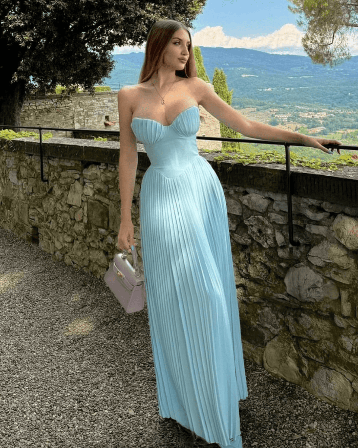 Xanthe | Radiant Pleated Gown in first_variant_option1 | Elegant Women&