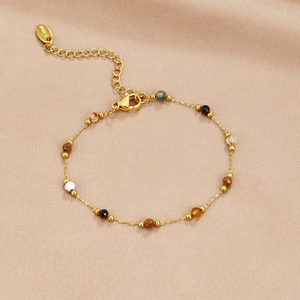 Ysoriah | Beaded Chain Bracelet in first_variant_option1 | Elegant Women's Dress - Maeve The Label