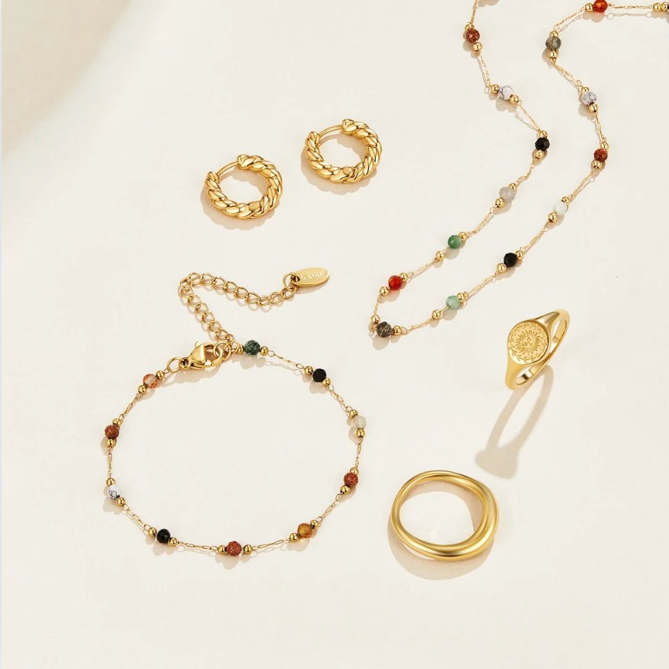 Ysoriah | Beaded Chain Bracelet in first_variant_option1 | Elegant Women&