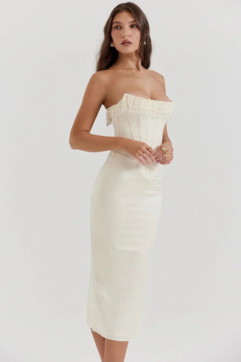 Zahra | Stunning Satin Gown in first_variant_option1 | Elegant Women&